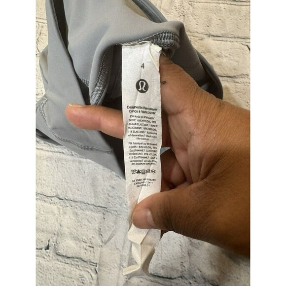 lululemon Women's Base Pace High Rise HR Tight  Womens Size 4 Tights Gray - Picture 8 of 11